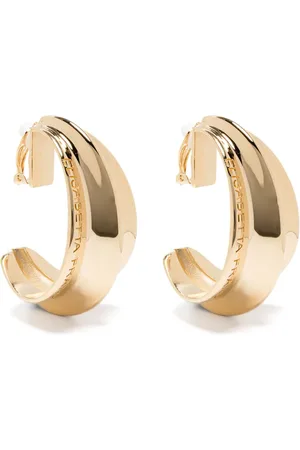Elisabetta Franchi Ohrclips mit Logo-Gravur