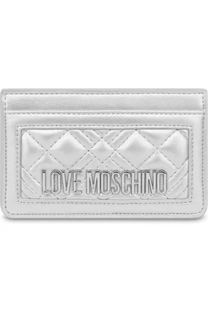 Moschino Kartenetui mit Logo-Schild