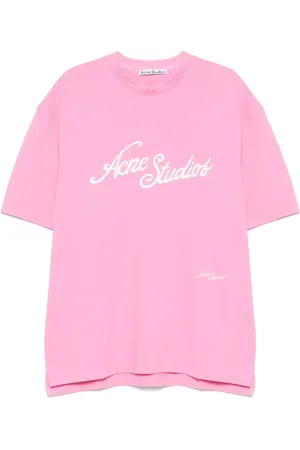 Acne Studios T-Shirt mit Logo-Stickerei