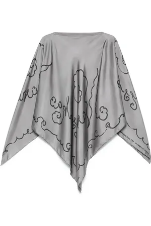 Nanushka Schal aus Seide mit Cut-Out