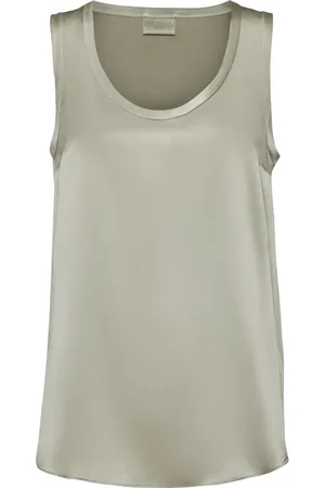 Brunello Cucinelli Wendbares Tanktop aus Satin