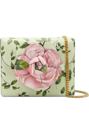 Oscar de la Renta Umhängetasche mit Blumendetail