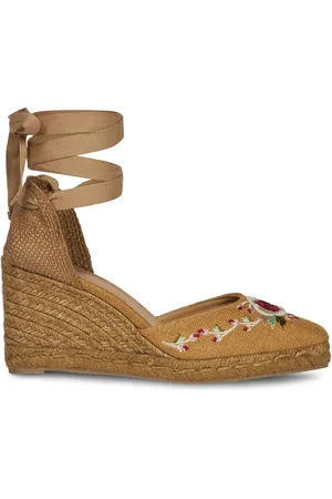 Etro Espadrilles mit Blumenstickere