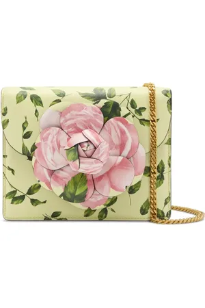 Oscar de la Renta Umhängetasche mit Blumendetail