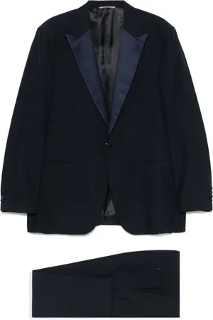 CANALI Anzug mit Satinrevers