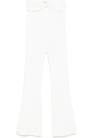 Elisabetta Franchi Krepphose mit Satinschleife