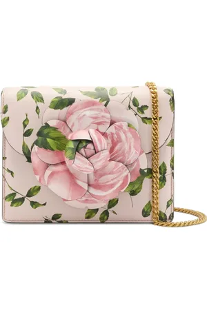 Oscar de la Renta Umhängetasche mit Blumendetail
