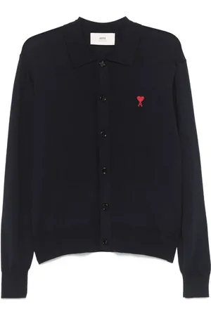 Ami Poloshirt mit Herzstickerei
