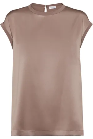 Brunello Cucinelli T-Shirt mit Monili-Verzierung