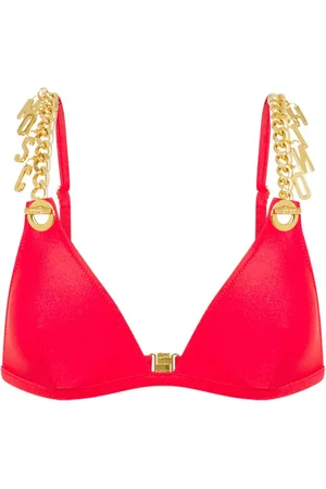Moschino Bikinioberteil mit Ketten