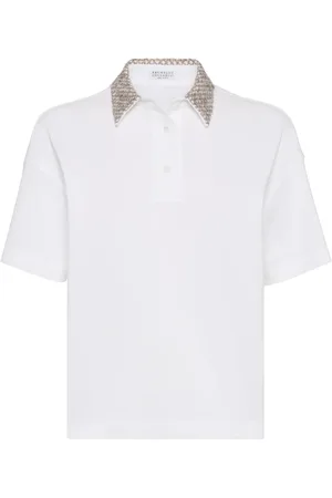 Brunello Cucinelli Verziertes Poloshirt