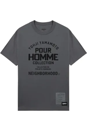 YOHJI YAMAMOTO X Neighborhood T-Shirt mit Slogan-Print