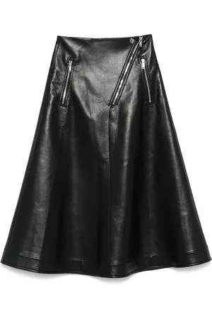Nanushka Midirock aus Faux-Leder