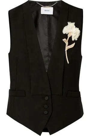 Erdem Carnation Weste mit Brosche