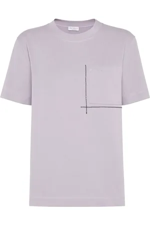 Brunello Cucinelli T-Shirt mit Monili-Detail