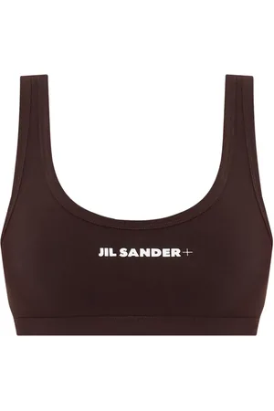 Jil Sander Bikinioberteil mit Logo-Print