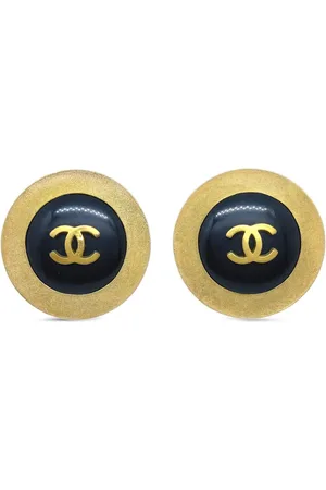 CHANEL 1994 Knopf-Ohrclips