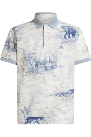 Etro Poloshirt mit Safari-Print