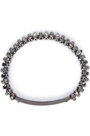 Alexander McQueen Armband mit Totenköpfen