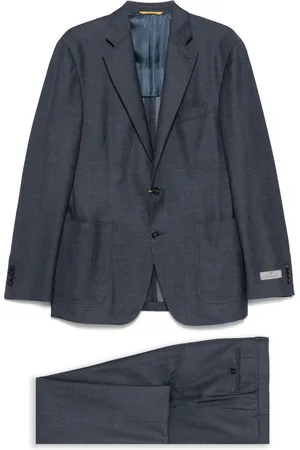 CANALI Anzug mit Slub-Struktur