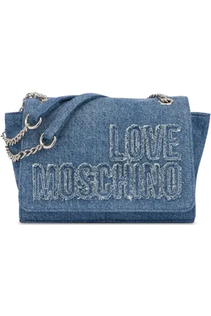 Moschino Schultertasche mit Logo-Stickerei
