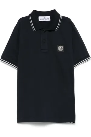 Stone Island Poloshirt mit Kompass-Motiv