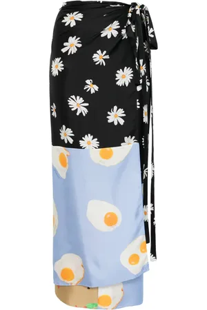 Moschino Maxirock in Colour-Black-Optik