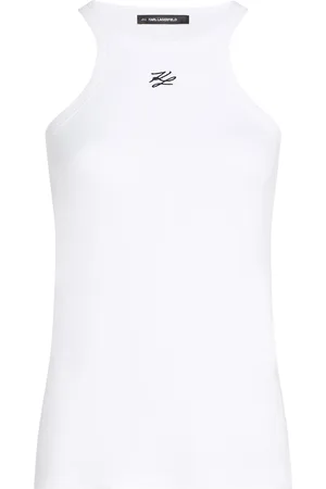 Karl Lagerfeld Tanktop mit Logo-Stickerei