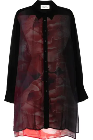Tessitura Body Couture Hemd mit grafischem Print