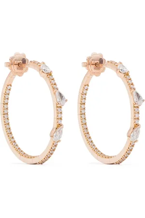 ROSEKEY 18kt Rotgoldohrringe mit Diamanten