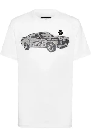 Philipp Plein Strass Cars Racing T-Shirt