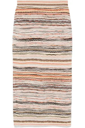 Missoni Lamé-Midirock mit Wellenmuster