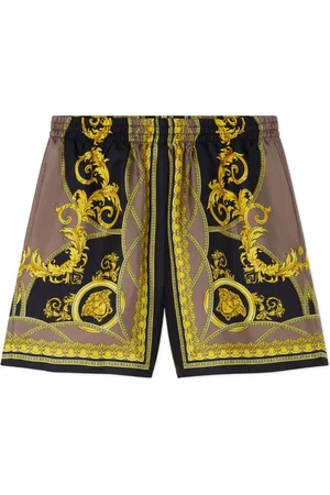 VERSACE Seidenshorts mit Print