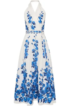 Rebecca Vallance Midikleid mit floralem Motiv