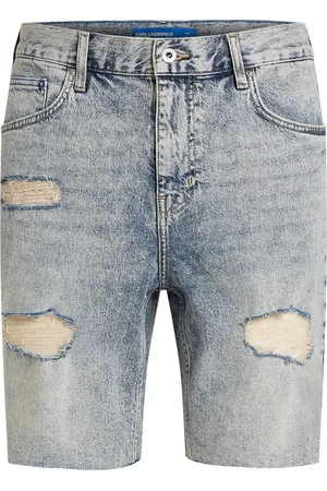 Karl Lagerfeld Jeans-Shorts im Distressed-Look