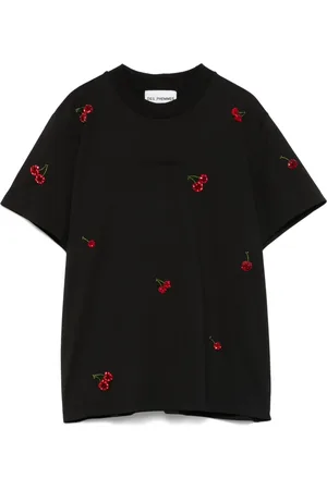 Des Phemmes T-Shirt mit Kirsch-Motiv