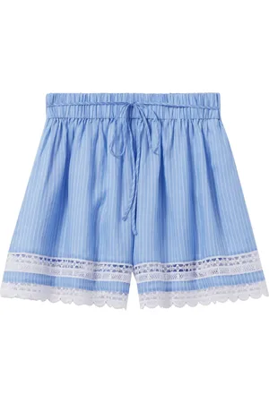 Claudie Pierlot Gestreifte Shorts aus Spitze