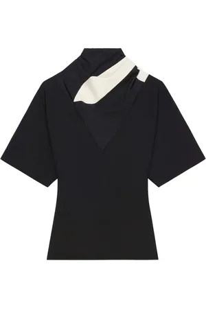 Courrèges Oberteil mit Schaleinsätzen