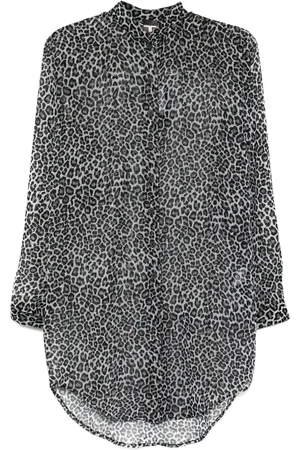 Tessitura Body Couture Hemd mit Leopardenmuster