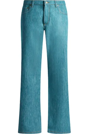 Etro Jeans mit Pegaso-Knopf