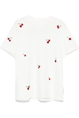 Des Phemmes T-Shirt mit Kirsch-Motiv