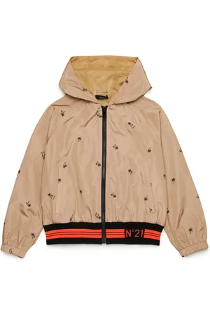 Nº21 Kapuzenjacke mit Logo-Print