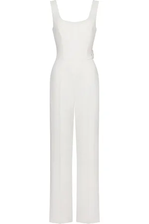 Alberta Ferretti Jumpsuit mit Schnallenriemen