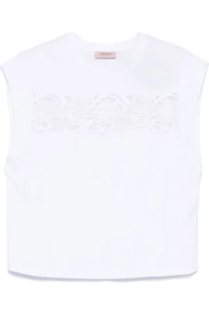 Twin-Set T-Shirt mit Spitzendetail