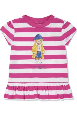 Ralph Lauren T-Shirt mit Teddy-Stickerei