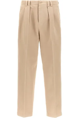 Brunello Cucinelli Halbhohe Tapered-Hose