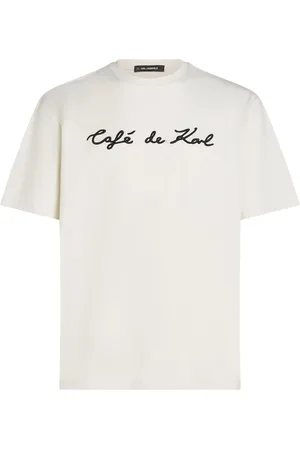 Karl Lagerfeld X Jorge Parra T-Shirt mit Logo-Stickerei