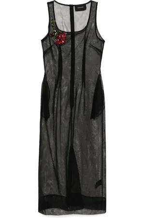 Simone Rocha Kleid mit eckigem Ausschnitt