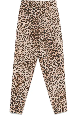 A PAPER KID Hose mit Leoparden-Print