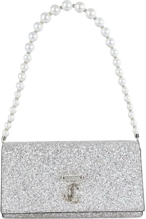 Jimmy Choo Schultertasche mit Logo-Schild